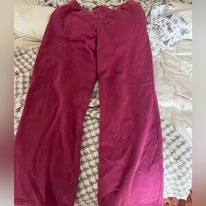 Raspberry washed pacsun sweats oversized baggy